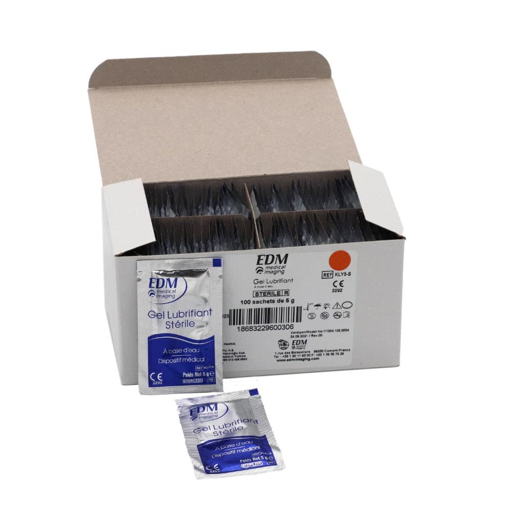 Gel lubrifiant hydrosoluble unidose 5 g EDM Imaging