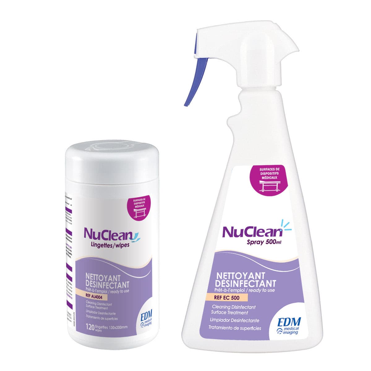 Détergent désinfectant de surfaces NUCLEAN EDM Imaging
